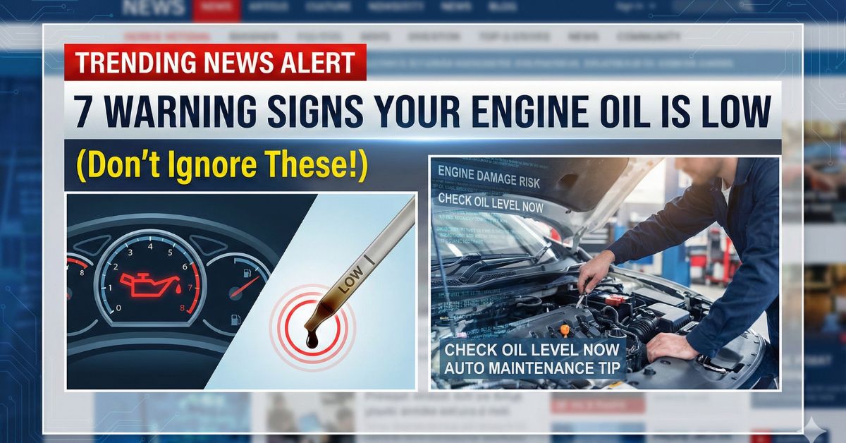 7 Warning Signs Your Engine Oil is Low