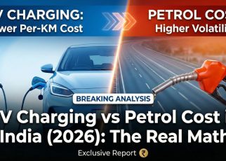 EV charging cost vs petrol cost