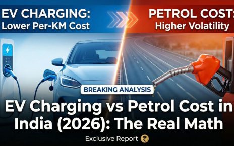 EV charging cost vs petrol cost