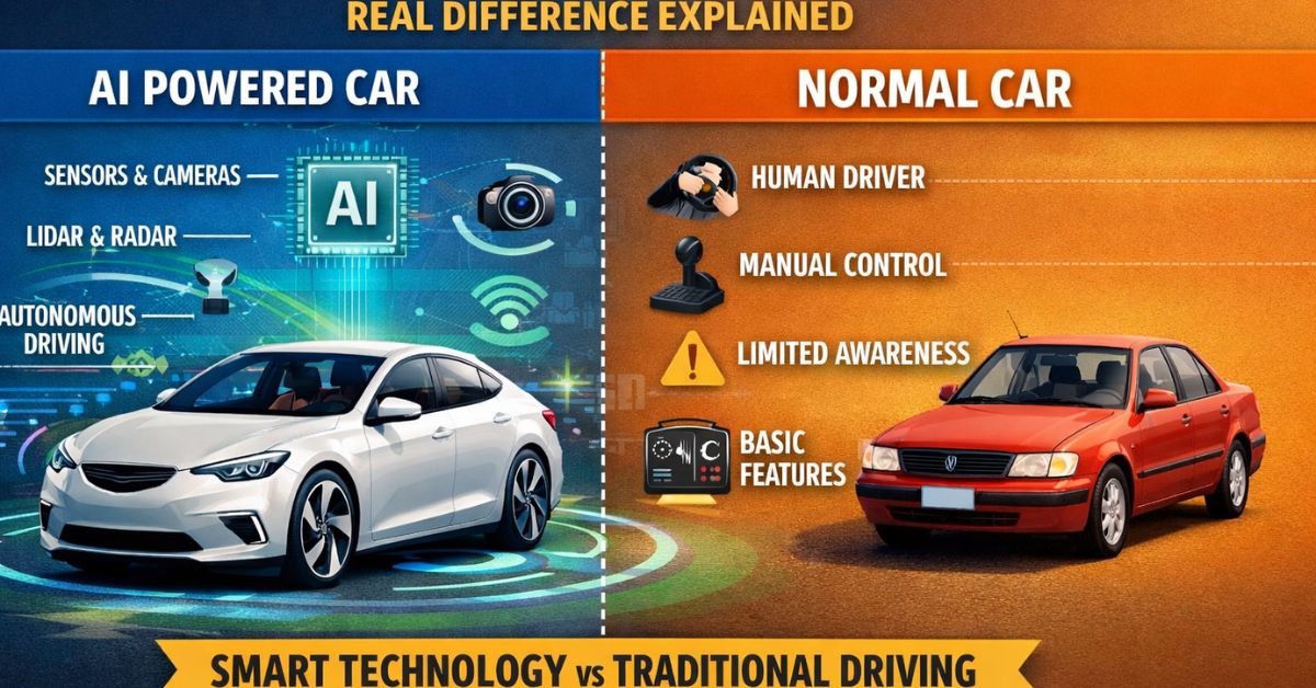 AI Powered Cars vs Normal Cars