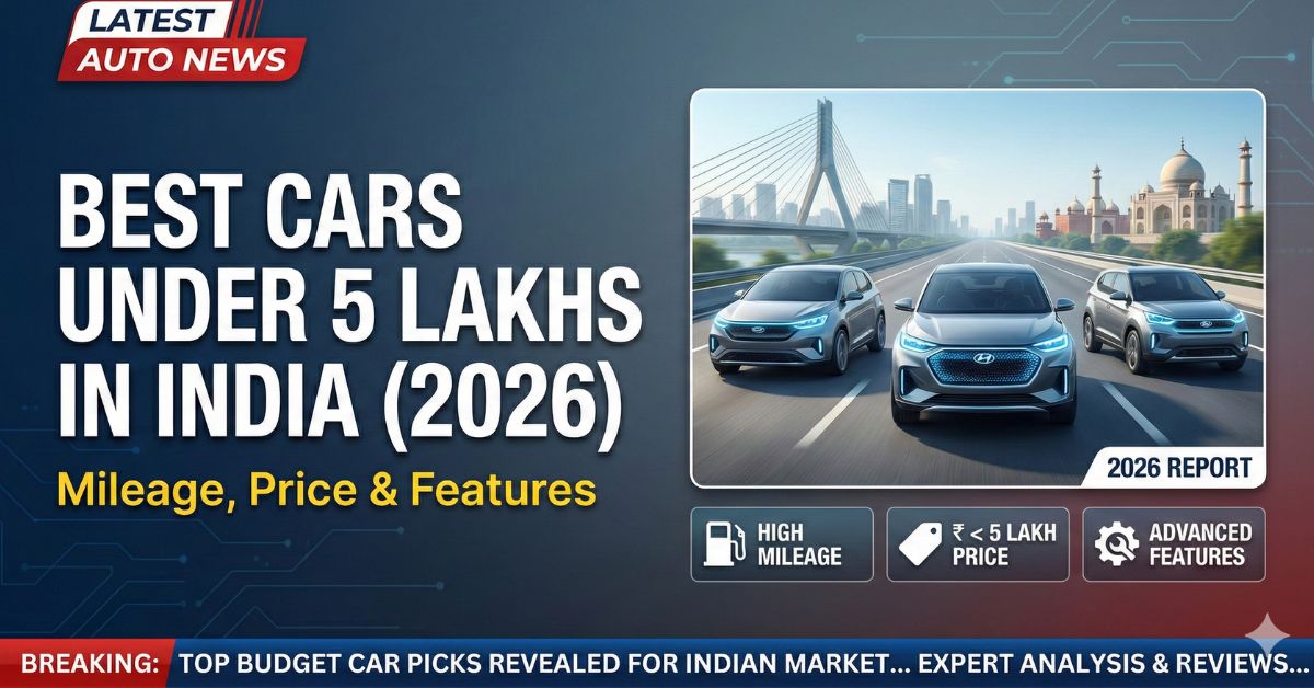 Best Cars Under 5 Lakhs in India (2026)