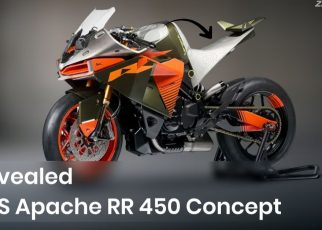 TVS Apache RR 450 Spied