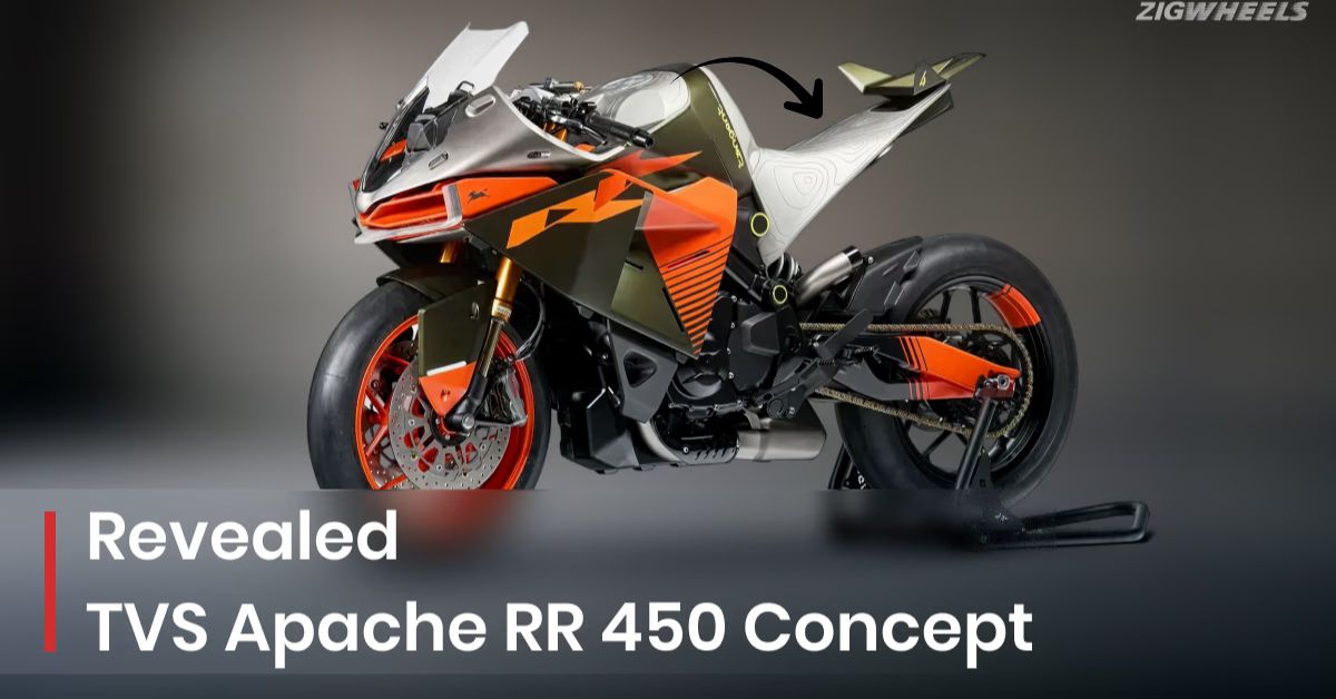 TVS Apache RR 450 Spied
