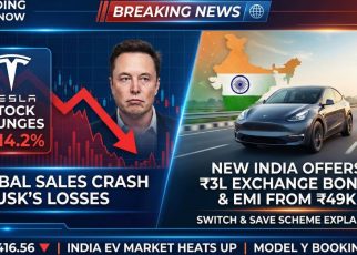 Tesla Share Price Drops