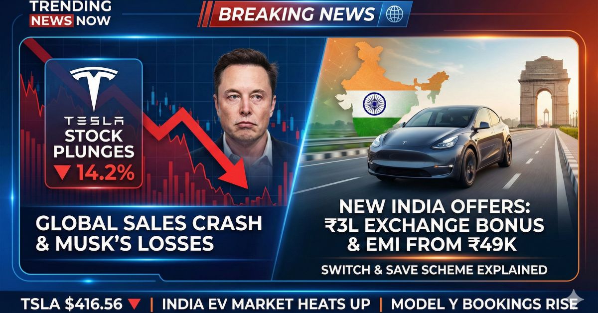 Tesla Share Price Drops