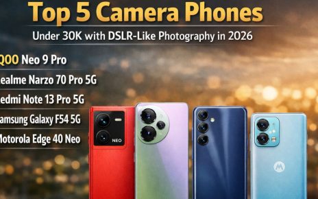 Top 5 Camera Phones Under 30K