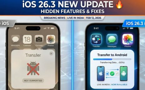 iOS 26.3 Update Live in India