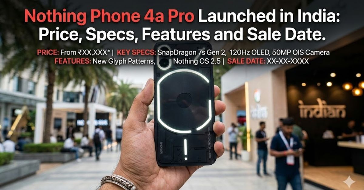 Nothing Phone 4a Pro Launched
