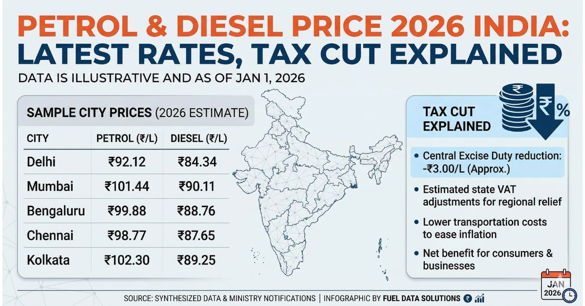 Petrol Diesel Price 2026 India