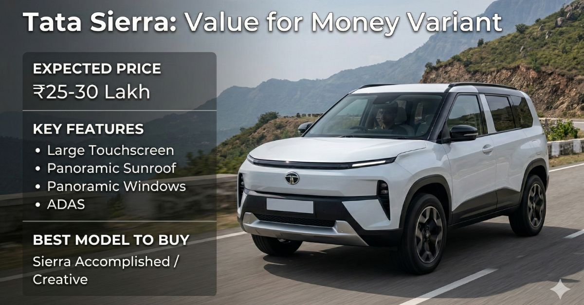 Tata Sierra Value for Money Variant