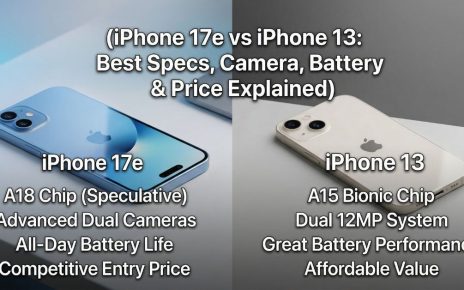 iPhone 17e vs iPhone 13