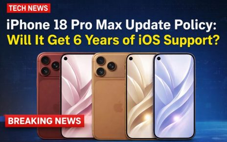 iPhone 18 Pro Max Update Policy