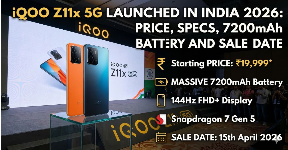 iQOO Z11x 5G Launched in India 2026