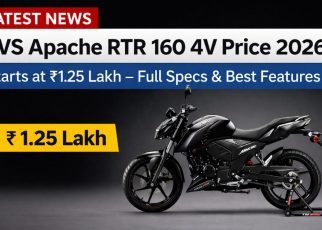 TVS Apache RTR 160 4V Price 2026