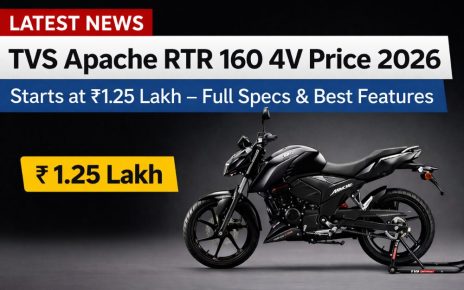 TVS Apache RTR 160 4V Price 2026